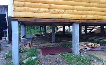 Фундамент на забивных сваях