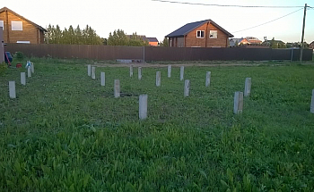 Свайно забивной фундамент