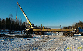 Разгрузка винтовых свай СВЛ 2-5-10