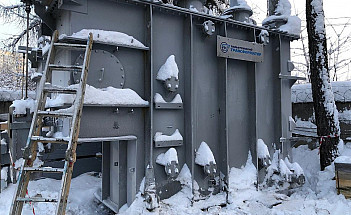 Трансформатор на винтовых сваях